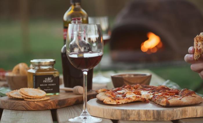 Make use of the pizza oven